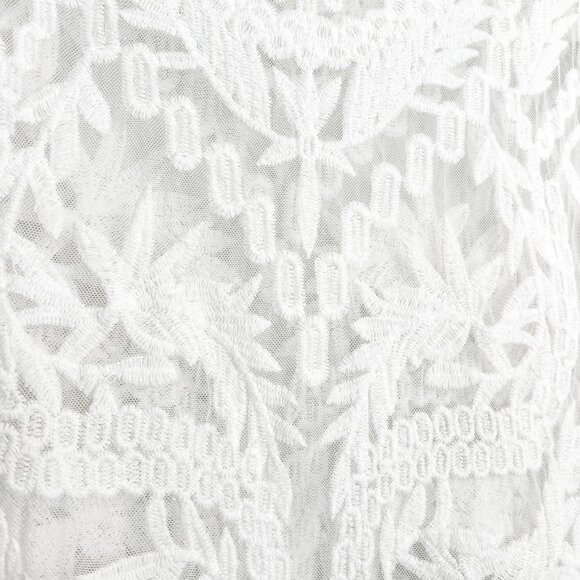 Laundry by Shelli Segal White Mesh Blouse - Picture 4 of 5